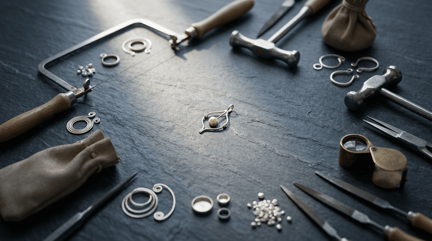 Werkstatt von Wabersich Accessoires mit handwerklichen Materialien und Fertigprodukten